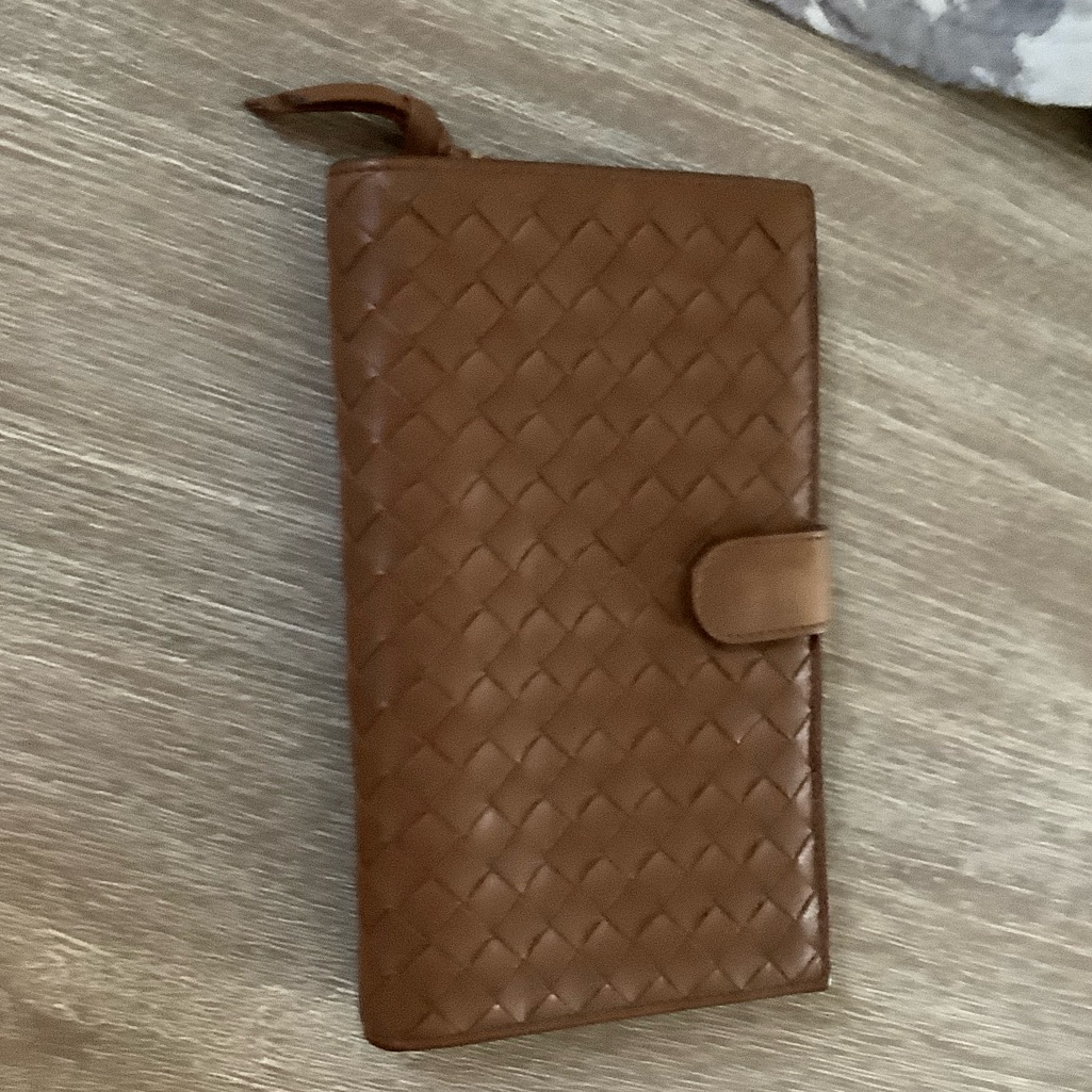 Bottega Veneta Brown Woven Wallet